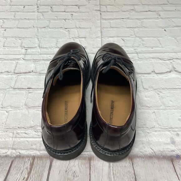 Johnston & Murphy Men 20-1253 Burgundy Leather Cap Toe Oxford Shoes Size 11.5 M main image 5